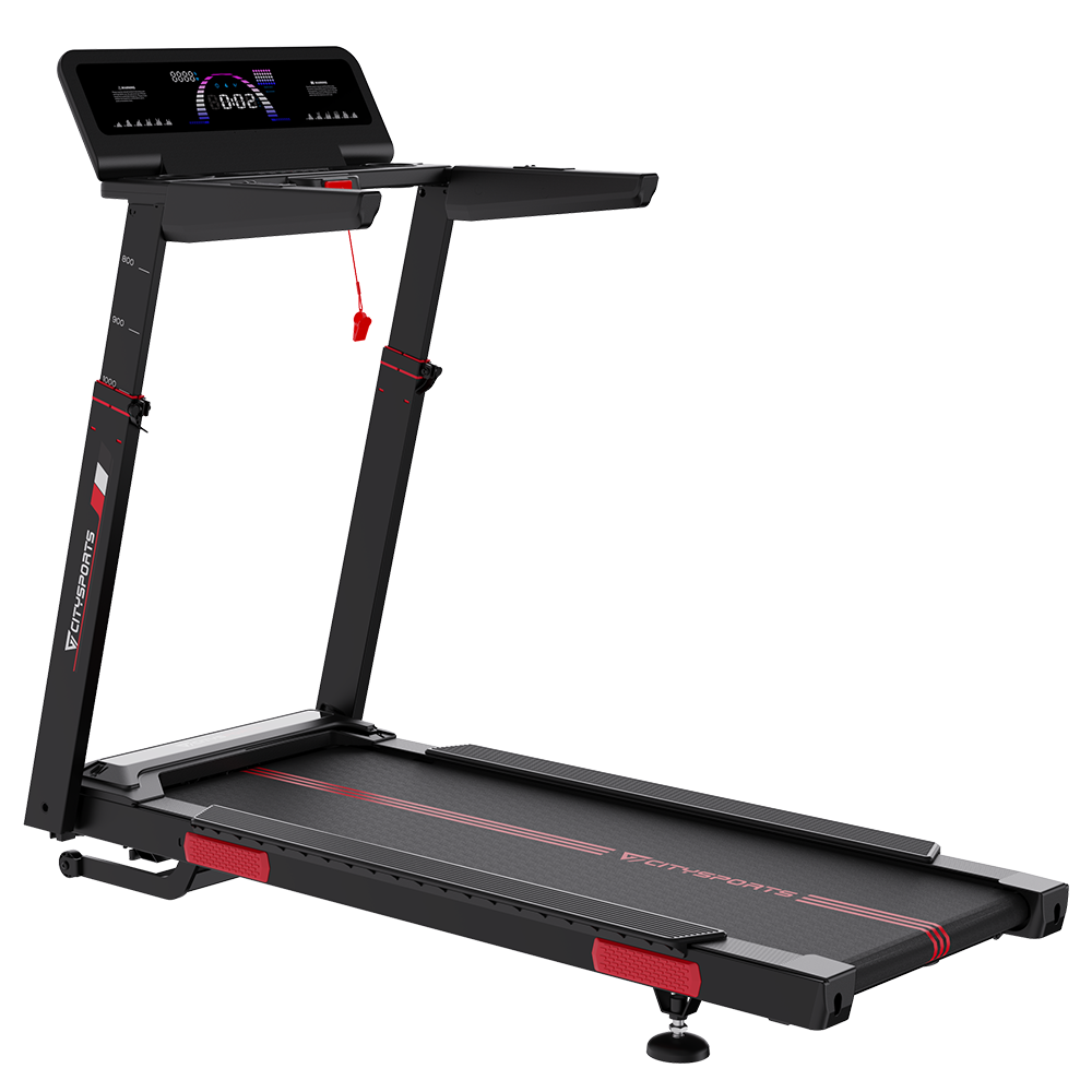 CITYSPORTS NB2 — Treadmill 3700W, 1–16,5 km/h, 15 levels elec | Foldable, Black