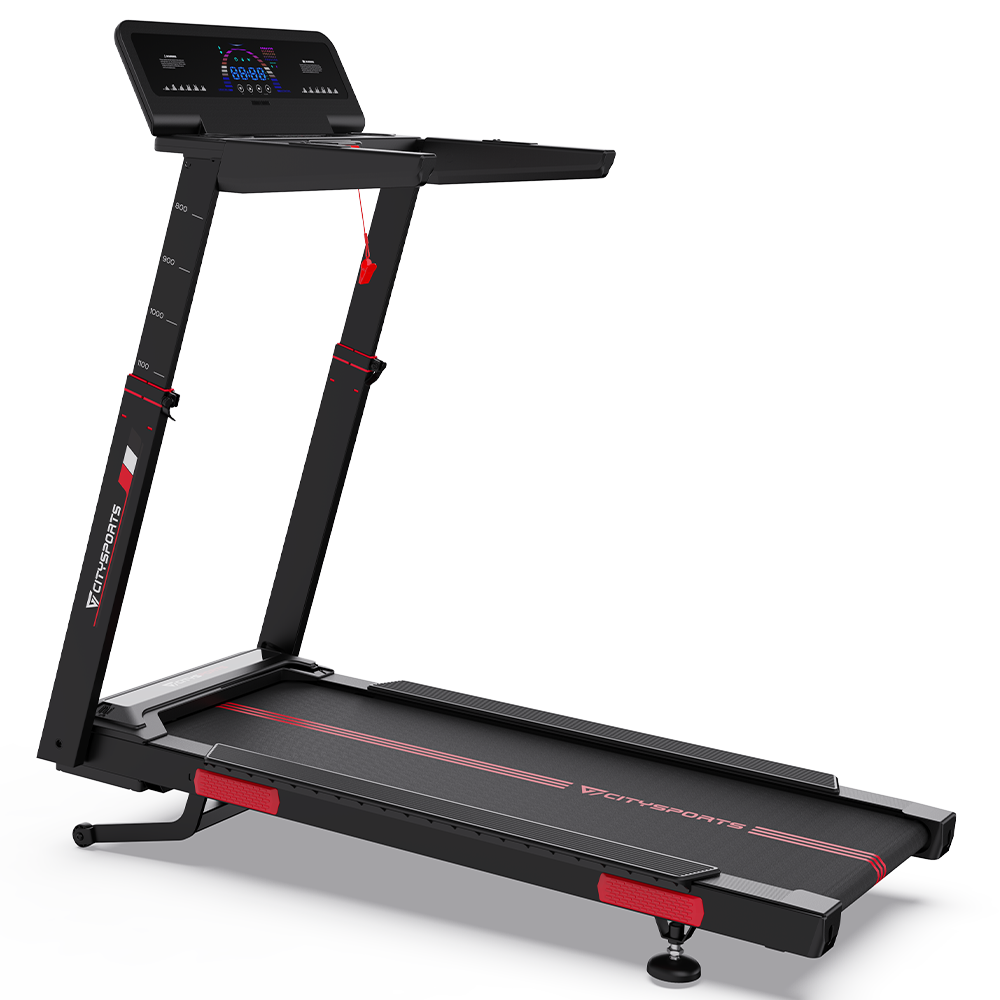 CITYSPORTS NB2-AI with Bosch Motor — Treadmill 3700W, 1–16,5 km/h, 15 levels elec | Foldable, Black