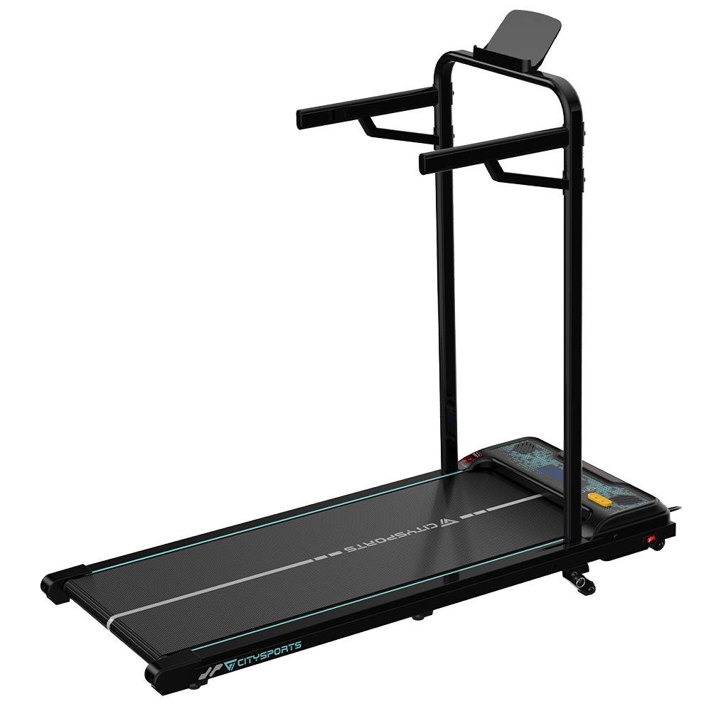 CITYSPORTS WP6FK — Walking Pad 440W, 1–6 km/h, incline 4 levels (up to 13.41%) | Foldable, Black