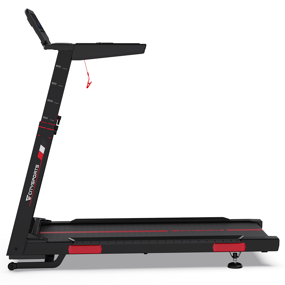 CITYSPORTS NB2-AI  with Bosch Motor  — Treadmill 3700W, 1–16,5 km/h, 15 levels elec | Foldable, Black