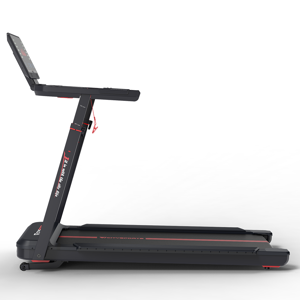 CITYSPORTS NB6 — Treadmill 3700W, 1–15,5 km/h, 15 levels elec | Foldable, Black