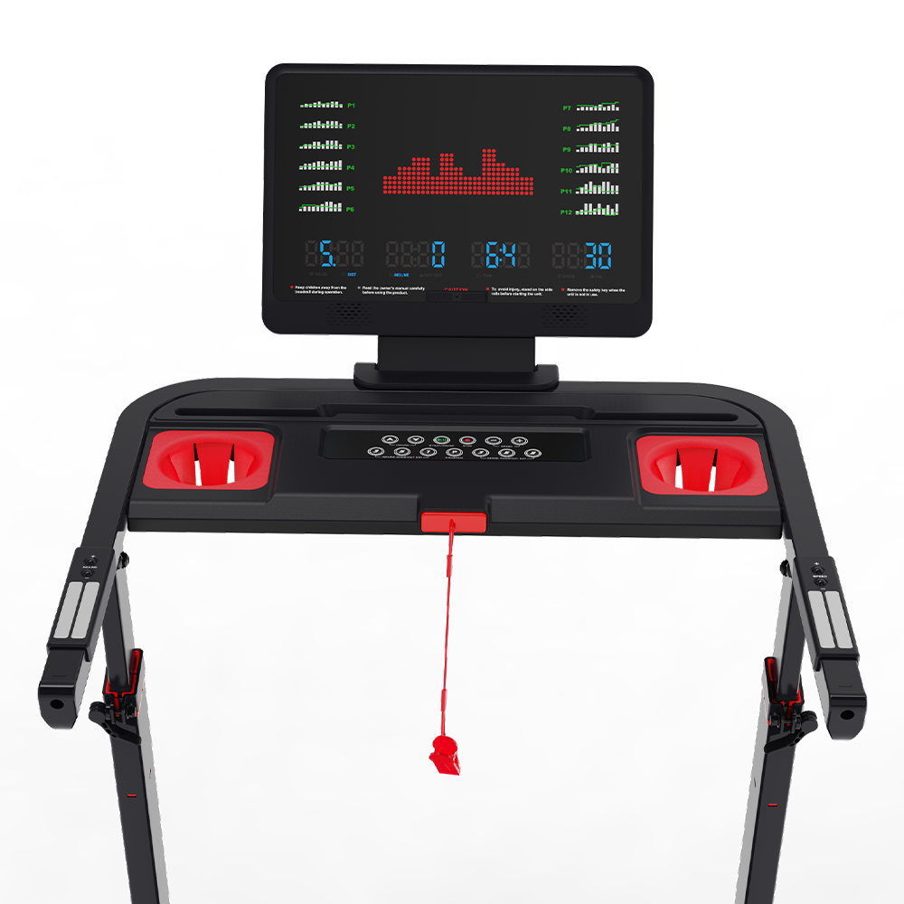CITYSPORTS NB6 — Treadmill 3700W, 1–15,5 km/h, 15 levels elec | Foldable, Black