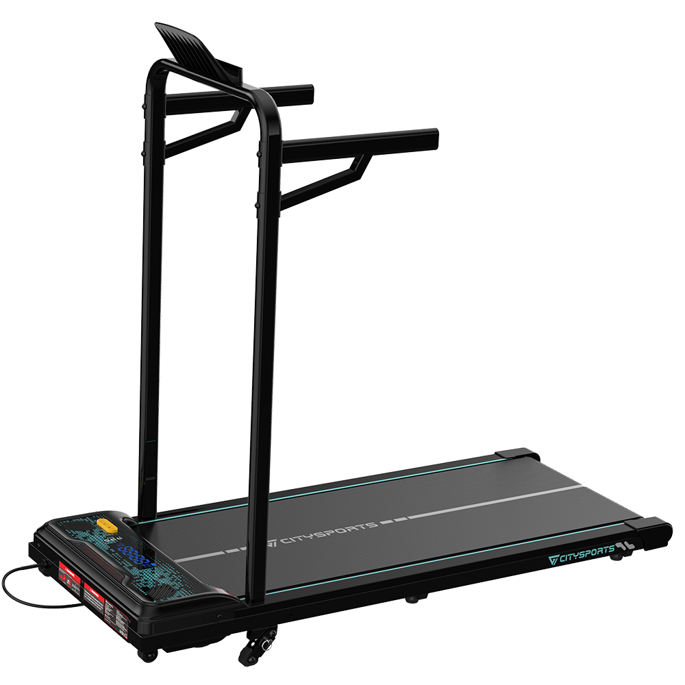 CITYSPORTS WP6FK — Walking Pad 440W, 1–6 km/h, incline 4 levels (up to 13.41%) | Foldable, Black