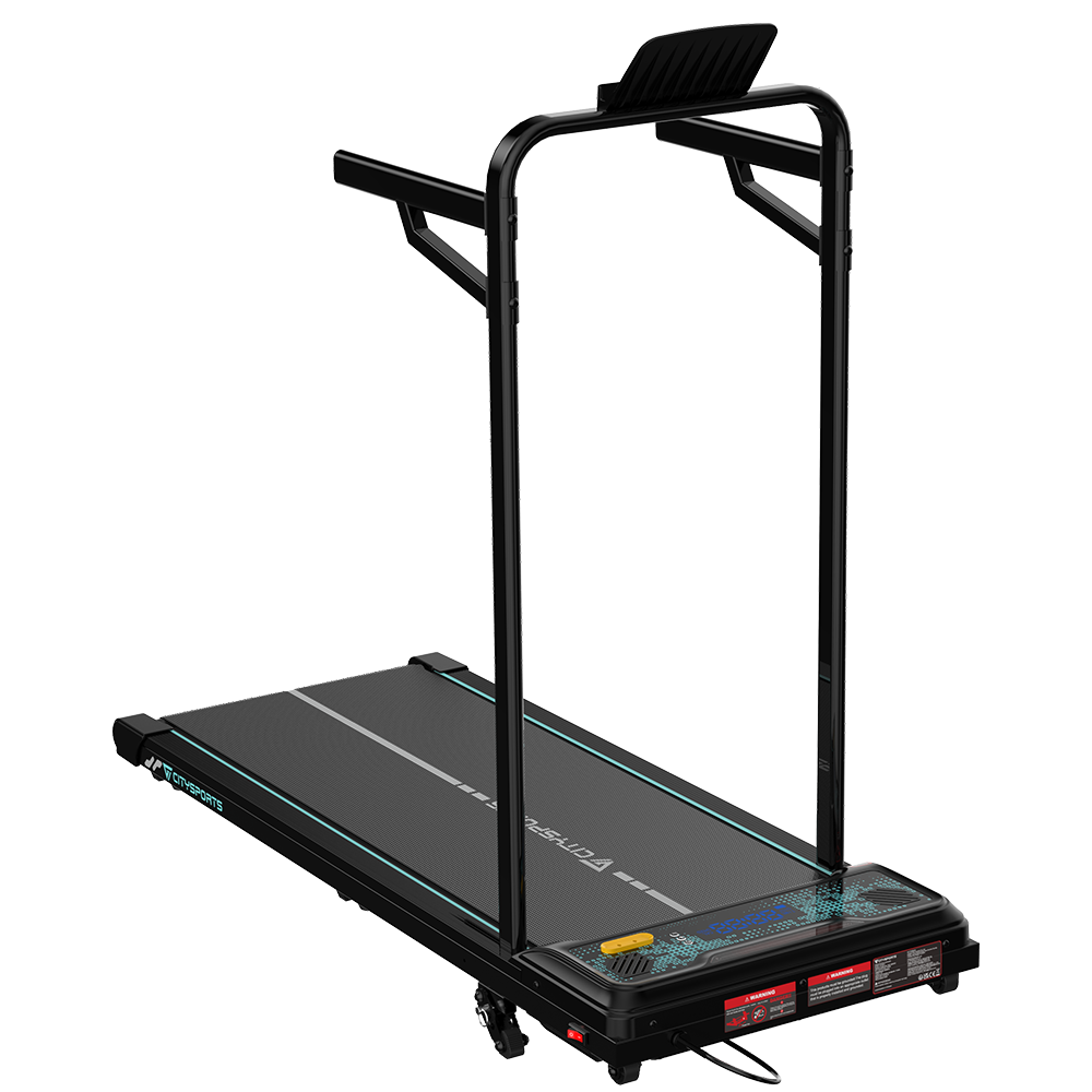 CITYSPORTS WP6FK — Walking Pad 440W, 1–6 km/h, incline 4 levels (up to 13.41%) | Foldable, Black