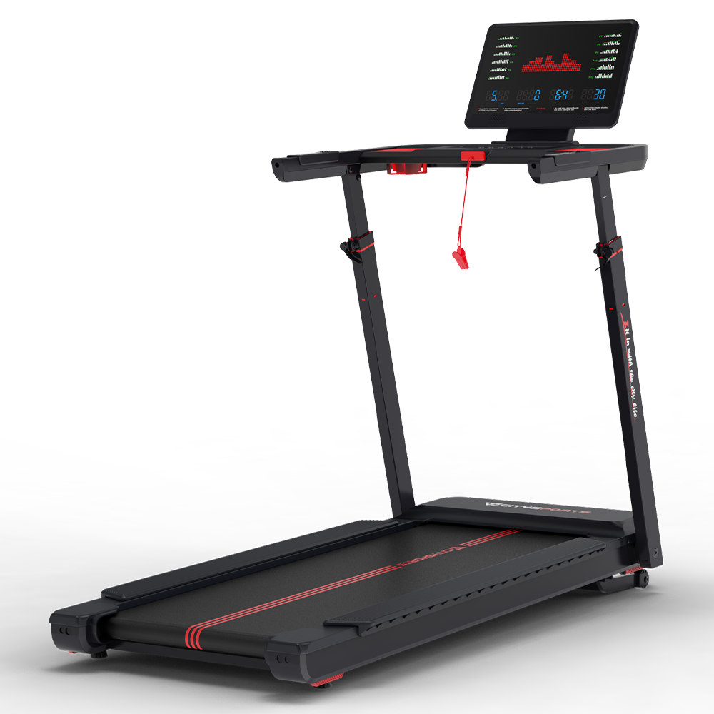 CITYSPORTS NB6 — Treadmill 3700W, 1–15,5 km/h, 15 levels elec | Foldable, Black